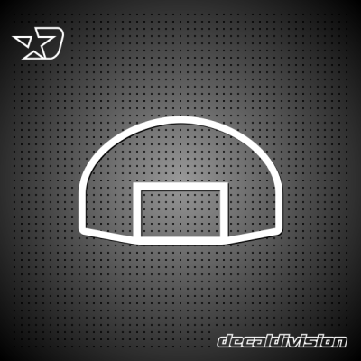 Mini Basketball Backboard Marking Sticker
